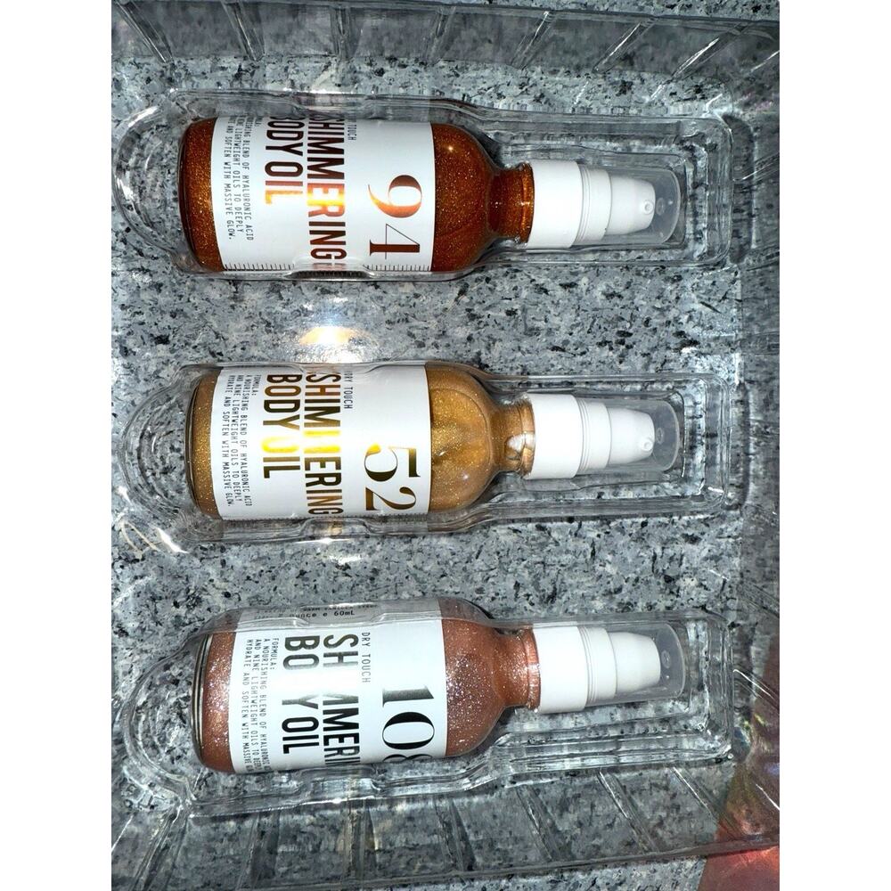 MIIM.MIIC THE GLOW EDIT SHIMMER OIL COLLECTION LIMITED-EDITION 3 60mL BOTTLES - Picture 3 of 6